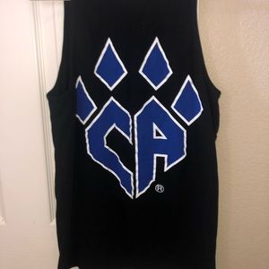 black cheer athletics tank top